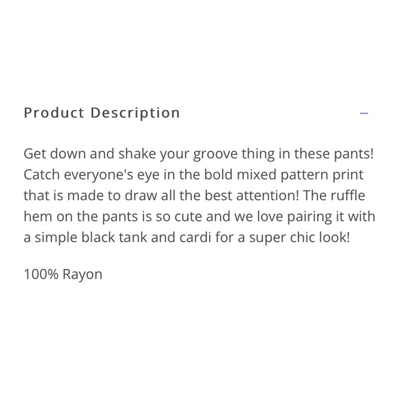 NEW Shake your groove thing rayon pants with pockets - Picture 4 of 6